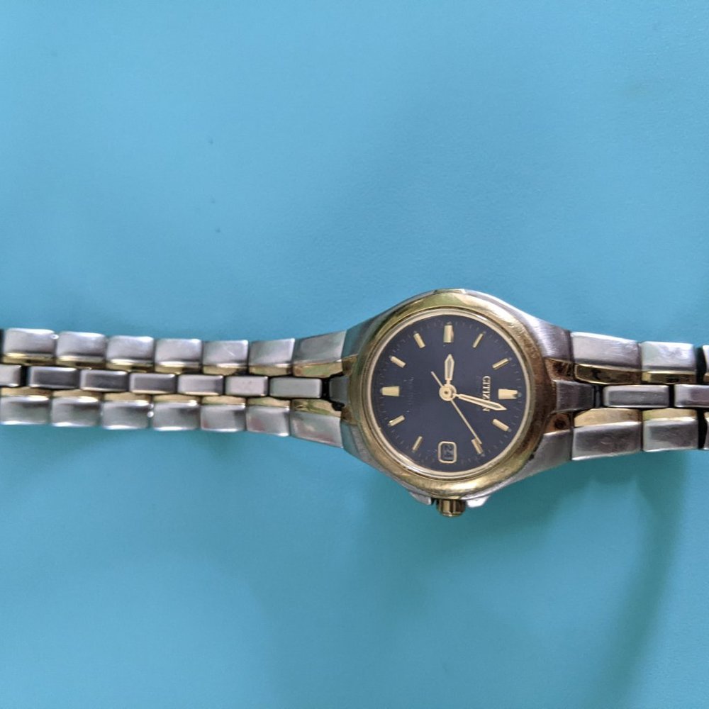 Silver & Blue Watch